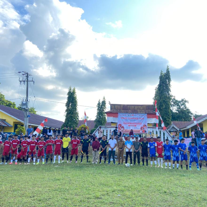 Pekan Olahraga Desa (PORDES) Mattunreng Tellue Resmi Dibuka, Meriahkan Semangat HUT RI ke-80